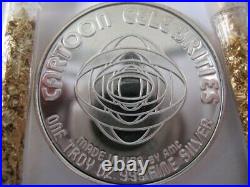 1-oz. 999 Pure Silver Rare Cartoon Celebrities Supergril Superman Coin + Gold
