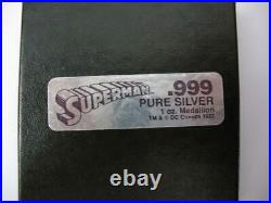 1-oz 999 Silver Cartoon Celebrities DC Comics Superman Man Of Steel Coin+gold