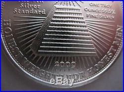 1-oz. Pure. 999 Silver Art Coin 10 World Regions Post 666 New World Order + Gold