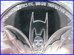 1-oz. Pure Silver 1992 DC Comics Catwoman Batman Returns Coin Mint Box+gold