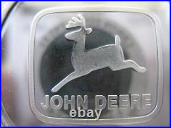 1-oz Rare John Deere Tractor Model 8400 Proof. 999 Silver Coin + Gold