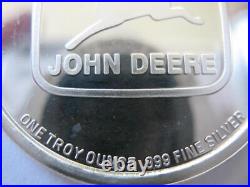 1-oz Rare John Deere Tractor Model 8400 Proof. 999 Silver Coin + Gold