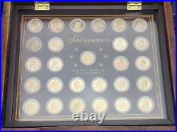 2000-2008 P, D, & SSacagawea Golden Dollar Coin Gallery Collection Set in Wooden