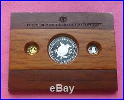 2000 Australia Mini Outback Coin Collection Gold- Silver -platinum