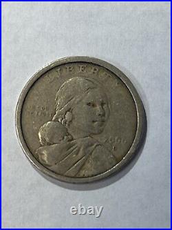 2000 D Sacagawea Gold Dollar Eagle Circulated $1 US Collectible Coin
