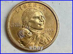 2000 D Sacagawea One Dollar'Golden' US Liberty Coin Denver Mint