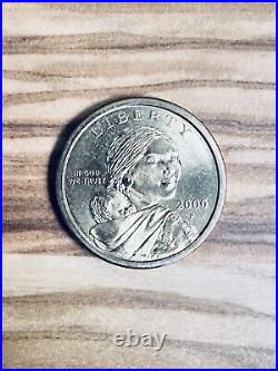 2000 P Sacagawea One Dollar Coin US Liberty Golden MINT Discontinued Collectible