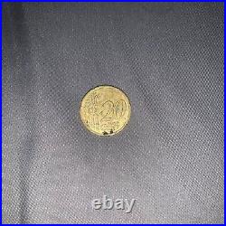 2001 Espana 20 Euro Cent, Excellent Coin For Collection