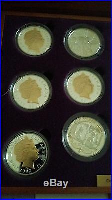 2002 2003 Golden Jubilee Collection Queen Elizabeth II 24 Silver Coins