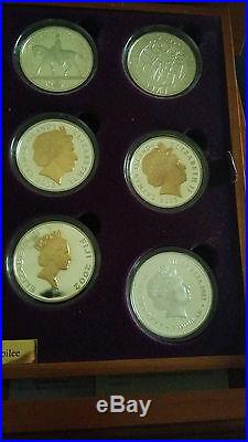2002 2003 Golden Jubilee Collection Queen Elizabeth II 24 Silver Coins