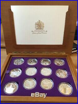2002-2003 Royal Mint Golden Jubilee Crown Coin Collection Queen Elizabeth II