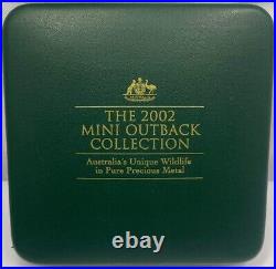 2002 Gold Platinum Silver Proof Coin Set Mini Outback Collection
