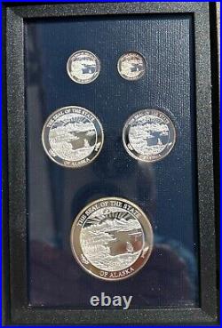 2003 Alaska Mint Gold Relief. 999 Fine Silver Proof Set