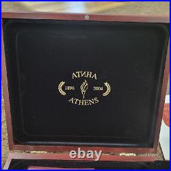 2004 Bulgaria DeLuxe Central Bank original box for gold coin Olympic Collection