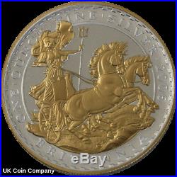 2006 Britannia Golden Silhouette Coin Collection x5 1 oz Fine Silver Proof Coins