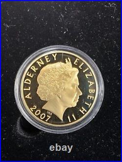 2007 Alderny History of The Monarchy 23 Coin Set Gold over Silver