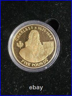 2007 Alderny History of The Monarchy 23 Coin Set Gold over Silver