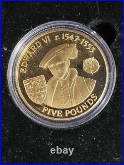 2007 Alderny History of The Monarchy 23 Coin Set Gold over Silver