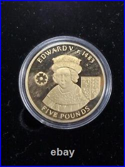 2007 Alderny History of The Monarchy 23 Coin Set Gold over Silver