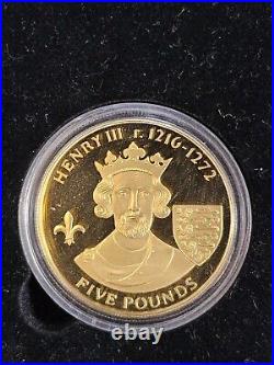 2007 Alderny History of The Monarchy 23 Coin Set Gold over Silver