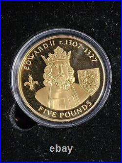 2007 Alderny History of The Monarchy 23 Coin Set Gold over Silver