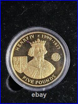 2007 Alderny History of The Monarchy 23 Coin Set Gold over Silver