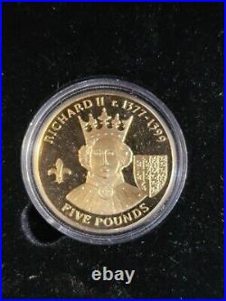 2007 Alderny History of The Monarchy 23 Coin Set Gold over Silver