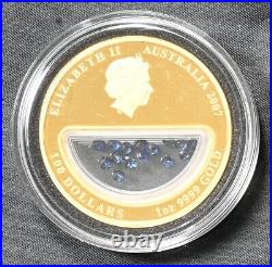 2007 Treasures of Australia Sapphires Gold and Silver Proof Coin Set 300 Mintage