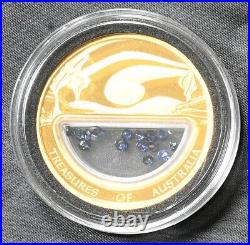 2007 Treasures of Australia Sapphires Gold and Silver Proof Coin Set 300 Mintage