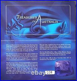 2007 Treasures of Australia Sapphires Gold and Silver Proof Coin Set 300 Mintage
