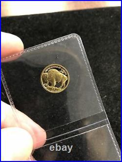 2008-W $5 Proof Gold Buffalo 1/10th. 9999 Gold Collectible Coin