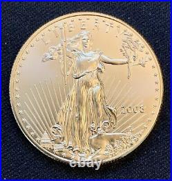 2008-W American Gold Eagle 1 oz $50 Coin add to your bullion collection