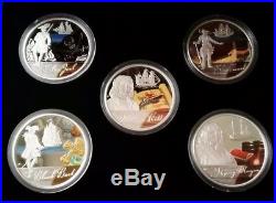 2009 $1 Tuvalu The Golden Age Of Piracy 5 Coin Collection Set