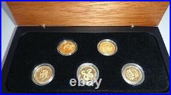 2009 Discover Australia $15 Wildlife 5? 1/10 oz Proof Gold Coins Set RARE