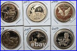2009 thru 2020 S Proof Sacagawea Dollar 12 Native American $1 Coin Collection