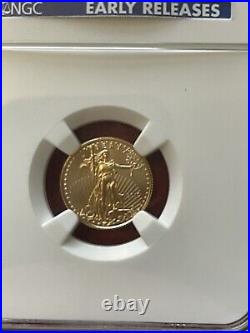 2010 GOLD Eagle $5 COIN 1/10th Oz NGC Certified MS 70 Early Releases COLLECTIBLE