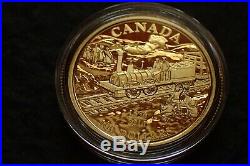2011 $ 100 Gold coin 175 th Anniversary of Canada first railway with certificate