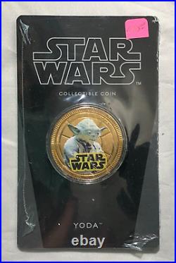 2011 NIUE STAR WARS Yoda COLLECTABLE COIN NZ MINT $1 Gold-PLATED