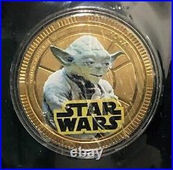 2011 NIUE STAR WARS Yoda COLLECTABLE COIN NZ MINT $1 Gold-PLATED