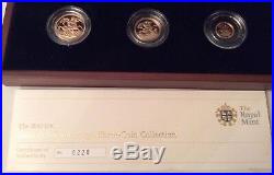 2011 UK Gold Proof Sovereign Three-Coin Collection, Cased, COA, Ltd Ed #226