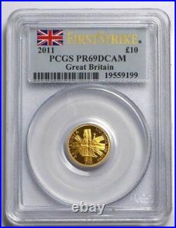 2011 United Kingdom 4 Piece Gold Proof Collection PCGS PF69 DCAM First Strike