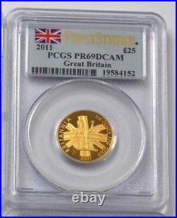 2011 United Kingdom 4 Piece Gold Proof Collection PCGS PF69 DCAM First Strike