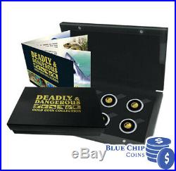 2012 $5 Tokelau Deadly & Dangerous 6 Coin Bu Gold Coin Collection Set