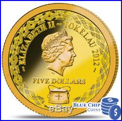 2012 $5 Tokelau Deadly & Dangerous 6 Coin Bu Gold Coin Collection Set