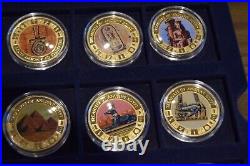 2013 The Treasures of Ancient Egypt Gold Plated Coin Collection Holder and COA