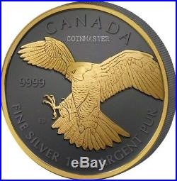 2014,2015 4 Oz Silver $5 GOLDEN ENIGMA BIRDS OF PREY Set Coins