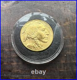 2014 $50 Gold Buffalo 1 Oz. 9999 Fine Gold Bullion Collectible Coin In Air Tite