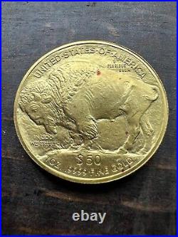 2014 $50 Gold Buffalo 1 Oz. 9999 Fine Gold Bullion Collectible Coin In Air Tite