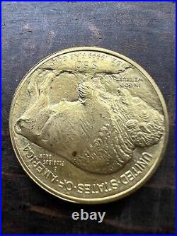 2014 $50 Gold Buffalo 1 Oz. 9999 Fine Gold Bullion Collectible Coin In Air Tite