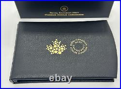 2014 Canada. 9999 7-Coin Fine Silver Proof Set with Gold Plated Dollar 100th Ann